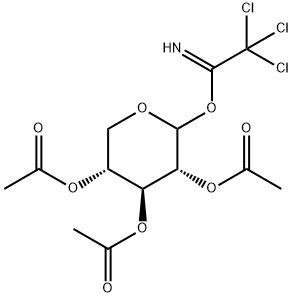 D-Xylopyranose, 2,3,4-triacetate 1-(2,2,2-trichloroethanimidate) Structural