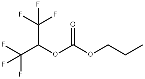 Hexafluoroisopropyl propyl carbonate Structural