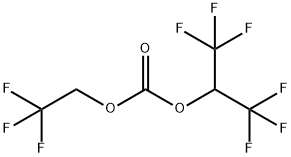 Hexafluoroisopropyl 2,2,2-trifluoroethyl carbonate Structural
