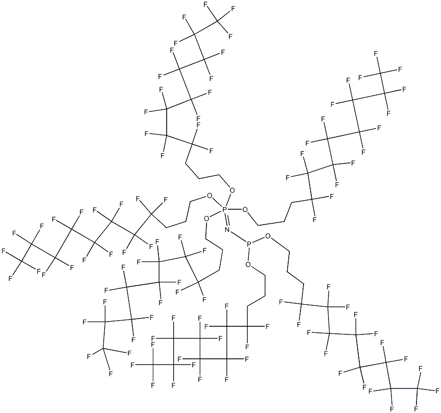 Hexakis(1H,1H,2H,2H,3H,3H-perfluoroundecyloxy)phosphazene Structural