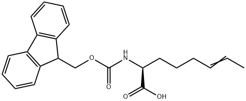 Fmoc-(S,E)-2-aminooct-6-enoicacid Structural