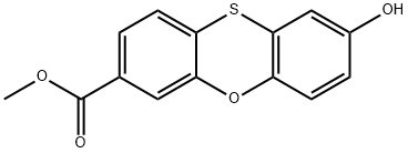 methyl 8-hydroxyphenoxathiine-3-carboxylate Structural