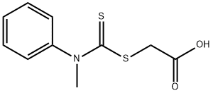 Acetic acid, 2-[[(methylphenylamino)thioxomethyl]thio]- Structural