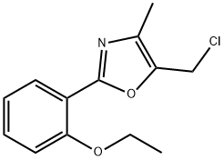 Oxazole, 5-(chloromethyl)-2-(2-ethoxyphenyl)-4-methyl- Structural