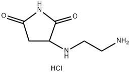 3-[(2-aminoethyl)amino]pyrrolidine-2,5-dione dihydrochloride Structural