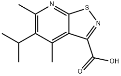 Isothiazolo[5,4-b]pyridine-3-carboxylic acid, 4,6-dimethyl-5-(1-methylethyl)- Structural