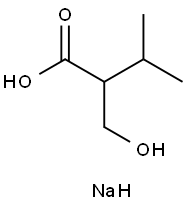 sodium 2-(hydroxymethyl)-3-methylbutanoate Structural