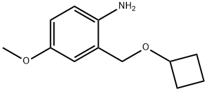 Benzenamine, 2-[(cyclobutyloxy)methyl]-4-methoxy- Structural