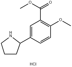 2-METHOXY-5-PYRROLIDIN-2-YL-BENZOICACIDMETHYLESTERHCl