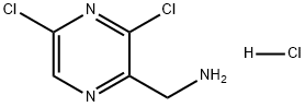 2-Pyrazinemethanamine, 3,5-dichloro-, hydrochloride (1:1) Structural