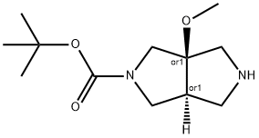 tert-butyl (3aR,6aS)-3a-methoxyhexahydropyrrolo[3,4-c]pyrrole-2(1H)-carboxylate Structural