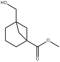 methyl 5-(hydroxymethyl)bicyclo[3.1.1]heptane-1-carboxylate Structural