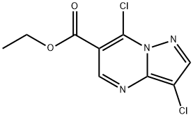 ethyl 3,7-dichloropyrazolo[1,5-a]pyrimidine-6-carboxylate Structural