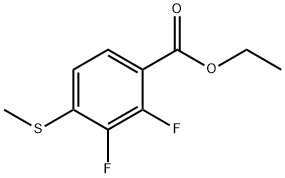 Ethyl 2,3-difluoro-4-(methylthio)benzoate Structural