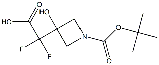 3-(Carboxy-difluoro-methyl)-3-hydroxy-azetidine-1-carboxylic acid tert-butyl ester