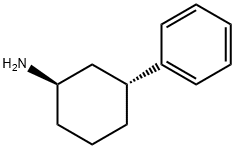 Cyclohexanamine, 3-phenyl-,trans- Structural