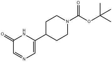 tert-butyl 4-(5-hydroxypyrazin-2-yl)piperidine-1-carboxylate Structural