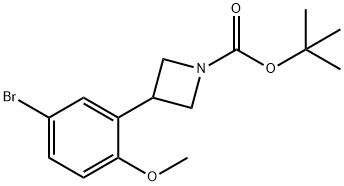 tert-butyl 3-(5-bromo-2-methoxyphenyl)azetidine-1-carboxylate Structural