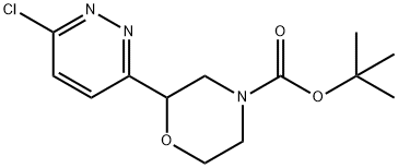 tert-butyl 2-(6-chloropyridazin-3-yl)morpholine-4-carboxylate Structural