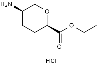 ethyl cis-5-aminooxane-2-carboxylate hydrochloride Structural