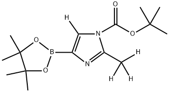 tert-butyl 2-(methyl-d3)-4-(4,4,5,5-tetramethyl-1,3,2-dioxaborolan-2-yl)-1H-imidazole-1-carboxylate-5-d Structural