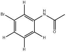 N-(3-bromophenyl-2,4,5,6-d4)acetamide Structural
