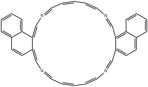 Dinaphtho[1,2-c:2',1'-n][1,6,12,17]tetraazacyclodocosine (9CI) Structural