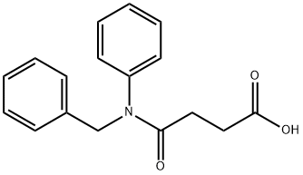 Butanoic acid, 4-oxo-4-[phenyl(phenylmethyl)amino]- Structural