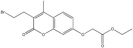 ethyl 2-{[3-(2-bromoethyl)-4-methyl-2-oxo-2H-chromen-7-yl]oxy}acetate Structural