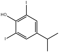 Phenol, 2,6-diiodo-4-(1-methylethyl)- Structural