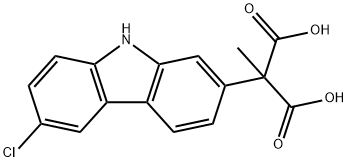 Propanedioic acid, 2-(6-chloro-9H-carbazol-2-yl)-2-methyl-