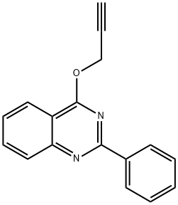 Quinazoline, 2-phenyl-4-(2-propyn-1-yloxy)- Structural