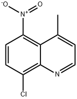 Quinoline, 8-chloro-4-methyl-5-nitro- Structural
