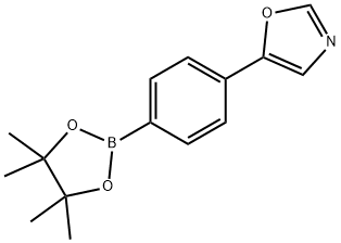 Oxazole, 5-[4-(4,4,5,5-tetramethyl-1,3,2-dioxaborolan-2-yl)phenyl]- Structural