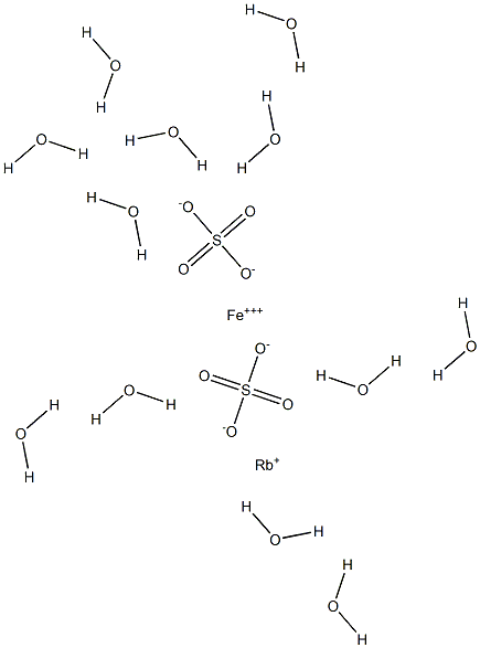 rubidium iron sulfate dodecahydrate Structural