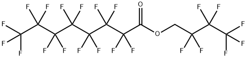 Octanoic acid, 2,2,3,3,4,4,5,5,6,6,7,7,8,8,8-pentadecafluoro-, 2,2,3,3,4,4,4-heptafluorobutyl ester Structural