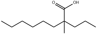 Octanoic acid, 2-methyl-2-propyl- Structural