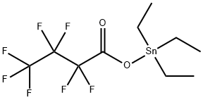 Butanoic acid, 2,2,3,3,4,4,4-heptafluoro-, triethylstannyl ester Structural