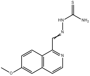 Hydrazinecarbothioamide, 2-[(6-methoxy-1-isoquinolinyl)methylene]- Structural