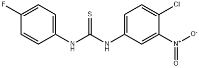 N-(4-chloro-3-nitrophenyl)-N'-(4-fluorophenyl)thiourea Structural