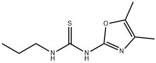 Thiourea, N-(4,5-dimethyl-2-oxazolyl)-N'-propyl- Structural