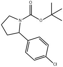 tert-butyl 2-(4-chlorophenyl)pyrrolidine-1-carboxylate Structural