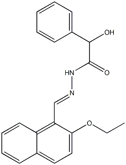 N'-[(2-ethoxy-1-naphthyl)methylene]-2-hydroxy-2-phenylacetohydrazide Structural