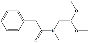 Benzeneacetamide, N-(2,2-dimethoxyethyl)-N-methyl- Structural