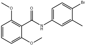 N-(4-bromo-3-methylphenyl)-2,6-dimethoxybenzamide Structural