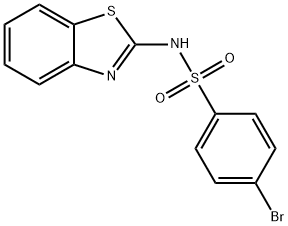 Benzenesulfonamide, N-2-benzothiazolyl-4-bromo- Structural
