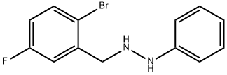 Hydrazine, 1-[(2-bromo-5-fluorophenyl)methyl]-2-phenyl- Structural