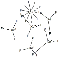 xenon trifluoride monodecafluoroantimonate Structural