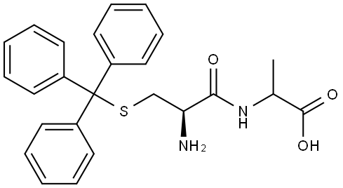 Alanine, (S-Triphenylmethyl)-L-Cysteinyl-, DL- Structural