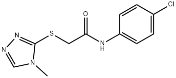 N-(4-chlorophenyl)-2-[(4-methyl-4H-1,2,4-triazol-3-yl)sulfanyl]acetamide Structural